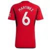 Fans Speler 23 24 25 voetbalshirts BRUNO FERNANDES RASHFORD voetbalshirt 2023 2024 heren kinderkit MARTINEZ CASEMIRO ANTONY Garnacho HOJLUND Stone Roses MAINOO