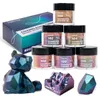 Décalcomanies légères minérales naturelles poudre de paillettes minérales époxy poudre de pigment caméléon pour le savon à main