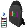 Accessoires offre spéciale mode lumière LED UP sac à dos poitrine sac LED affichage sac à bandoulière à la mode petit sac à bandoulière