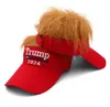 Trump 2024 Chapeaux avec cheveux Casquettes de baseball Trump Supporter Rally Parade Coton Chapeaux C92