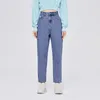 Kvinnors jeans kvinnor bomull all-match avsmalnande byxor smala 2023 höstbyxor för kvinna hong kong stil morot