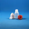 100 Pcs 5 ML LDPE Plastic Dropper Bottles With Child Proof Safe Caps and Tips Squeezable Bottle Vapor With short nipple Hpxek