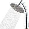 Bathroom Shower Heads Shower Head Stainless Round/Square Home Bathroom Inch Accessories Hotel Household 2023 R230627