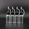 100 st 10 ml PET Droper Bottle Metal Needle Tip Needle Cap High Transparent Droper Bottles Squeezable Vapor Aboratory Vnqel