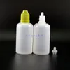 50 ML 100 Pcs/Lot High Quality LDPE Plastic Dropper Bottles With Child Proof Caps and Tips Vapor squeezable bottle short nipple Fxldw