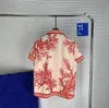 Chemise de créateurs bouton de chemises de bowling imprime