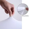 Table Cloth Stretch Cover Milk Silk Rectangle For Parties White Fitted Tablecloth Party Tradeshows Banquet