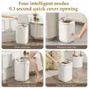 Avfallsfack 20L Automatisk sensor Trash Can med UV -ljus laddningsbar smart soptunna för badrum Toalettavfall med lock Smart Home 230627