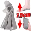 Women Socks Invisible Height Increase Insoles For Men 1.5/2.5/3.5cm Cushion Lift Foot Massage Shoes Insole Inserts