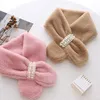 Foulards hiver adultes adolescents perle boucle écharpe fourrure chaud doux en peluche filles épaissir infantile marche en plein air DXAA