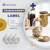 Papper Detonger DP23S/DP30S -skrivare Förbrukningsartiklar Transparent termiskt syntetiskt etikettpapper