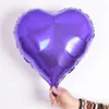 18 Zoll herzförmiger Aluminiumfolienballon Hochzeitsfeier Dekoration Einfarbige Luftballons Valentinstag Kindergeburtstag Dekor TH0472