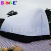 Tente tunnel gonflable énorme blanche avec couverture complète pour événement sauter arc forme canal jouet arcs tunnels ballon d'entrée sport