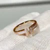 Miłość projektant Para pierścionka kobiet Pierścionki luksusowe platynowe biżuterię moda prezenty ślubne