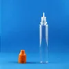 PET -plastdropparflaskor 100 st 30 ml dubbelbeständig mycket transparent barnsäker tjuv Safe Squeeze flaska med lång bröstvårta aevrw