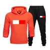 Mens Tracksuit Luxury 2 Piece Set Casual Hoodies Sweatshirt Sweatpants Suit Teens Sports Print Jogging S-3XL Kläder Tryckt sportklädermärke