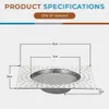 New Stainless Steel Floor Drain Strainers Kitchen Sink Filter Drain Hole Filter Bathtub Hair Catcher Stopper Mesh Cover Drain Filter