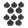 SMART HOME CONTROL 10 PCS Kök Black Plastic Gas Spise Cooker Knobs