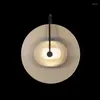 Wall Lamps Led Lamp Marble Stone Light Solf Bed Room Living Art Decoration Surface Mounted Sconces