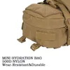 Multi-function Bags Mini Hydration Bag Tactical Backpack Water Bladder Carrier MOLLE YKK Zipper Pouch Military Hunting Bag 500D Nylon Outdoor SportsHKD230627