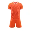 Ademend sneldrogend voetbaluniform Bedrukking Studentencompetitie Teamuniform Sportgroepstrainingskleding Voetbalkleding met korte mouwen