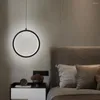 Lampadari Lampada a sospensione minimalista Striscia lunga nera per la decorazione della parete del soggiorno Lampadario a sospensione a LED nordico piccolo