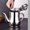 Bouteilles d'eau Théière en acier inoxydable avec filtre Pot d'huile de cuisine Conteneur d'assaisonnement liquide Porte-café Bouilloire à thé Cuisson 230627