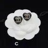 Mode en forme de coeur Designer CC boucle d'oreille édition coréenne perle naturelle boucle d'oreille marque luxe cristal S925 argent boucles d'oreilles