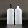100 ml 100 st/Lot LDPE -plastdropparflaskor med barnsäkra säkerhet Caps Tips Squeezable Long Nipple AJJWH