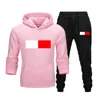 Mens Tracksuit Luxury 2 Piece Set Casual Hoodies Sweatshirt Sweatpants Suit Teens Sports Print Jogging S-3XL Kläder Tryckt sportklädermärke