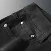 Jeans da uomo firmati Plus size mens H ricamato denim Pantaloni hms jeans uomo casual pantaloni dritti pantaloni sportivi di marca di lusso pantaloni gamba NLNF