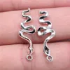 Halsband 200 st charms grossist 28x10mm Snake Charms grossist DIY smyckesfynd antika sier färglegering charms