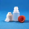 100 Pcs 5 ml (1/6 oz) Flacons compte-gouttes en plastique Bouchons anti-enfants Embouts LDPE Pour E Vapor Cig Liquide 5 ml Xfrfi