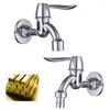 Kitchen Faucets G1/2 Brass Wall Mounted Faucet Single Cold Quick Open Lengthen Mop Pool Tap 4'/6' Washing Machine Interface Bibcock