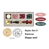 Postzegels 6 stksset DIY Lakzegel Kaart Geschenkdoos Kit Afneembare Stempel Lepel Set Afdichting Kralen Retro Lakzegel Bruiloft Verpakking Geschenken 230626