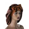 Bonnet en satin monocouche avec attaches ajustables Idée cadeau parfaite pour une fête de mariage