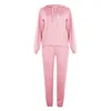 Women TrackSuits bawełniana bluza z kapturem bluza długa drespant 2 -częściowy stroje projektant dres