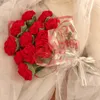 Getrocknete Blumen, handgewebtes Blumenstraußgarn, selbstgemachte Häkelsets, 10 Arten von Blumen, DIY-Materialbeutel für Lehrer, Valentinstag, Freundin, Geschenk 230627