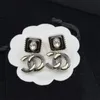 2023 Brand Crystal CC Oorbel Luxe S925 Zilveren Naald Diamant Oorbel Klassieke Mode Designer Oorbellen voor Vrouwen Sieraden