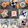 Cushion/Decorative Pillow Letter Designer Bedding Home Room Decor Pillowcase Couch Chair Sofa Orange Car Thick Cashmere Cushion Mtis Dhige