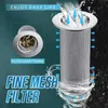 2024 Stainless Steel Floor Drain Filter Mesh Kitchen Bathroom Sink Anti-Clog Strainer Bathtub Hair Catcher Shower Leak Filter Drains