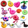 Sand Play Water Fun 15pcs Ne répétant pas Mini fanny Gonflable Rouge Flamingo Flottant Boisson Porte-gobelet Piscine Baignade Beach Party Jouet Boia 230712