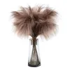 Fiori Decorativi Artificiali Alti Pampas Erba 75 Cm Per La Decorazione Domestica Di Nozze Fiore Decorazione Della Stanza Del Partito Boho Soffici Piante Phragmites Finte