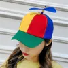 Caps Hats Bamboo Dragonfly Rainbow Sun Cap Funny Adventure Dad Hat Hat Helicopter Propeller Design for Kids Boys Girls Adult 230626