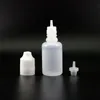 100 Stuks 20 ML LDPE Plastic Druppelflesjes Met verzegelde Kind Proof Dubbele Veiligheid Dief Veilig Caps En Tepels Qiruo