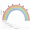 FunLife Watercolor Rainbow Wall Mural Wall Stickers自己慣用的な壁紙保育園の寝室リビングルーム防水子供の家