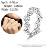 Bague pour femme en argent sterling 925 nouvelle mode DStackable Infinite Heart Chrysanthemum Bague originale pour femme 925 adaptée à l'original Pandora, un cadeau spécial pour les femmes