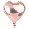18 Zoll herzförmiger Aluminiumfolienballon Hochzeitsfeier Dekoration Einfarbige Luftballons Valentinstag Kindergeburtstag Dekor TH0472