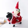 Ubranie kostium psa świąteczny Mały i średni rozmiar ubrania dla psa Pupy Cat Patrzy płaszcz jesień zimowy ciepły łosie
