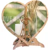 Faux Floral Greenery Wedding Guest Book Alternative - Wedding Decor-Drop Heart Guestbook 230627